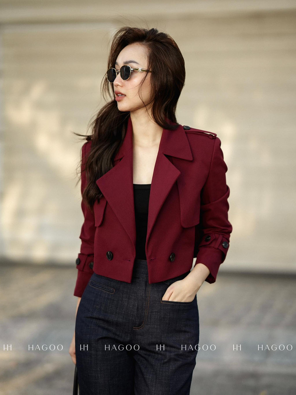 Áo khoác Kaki lửng HAGOO