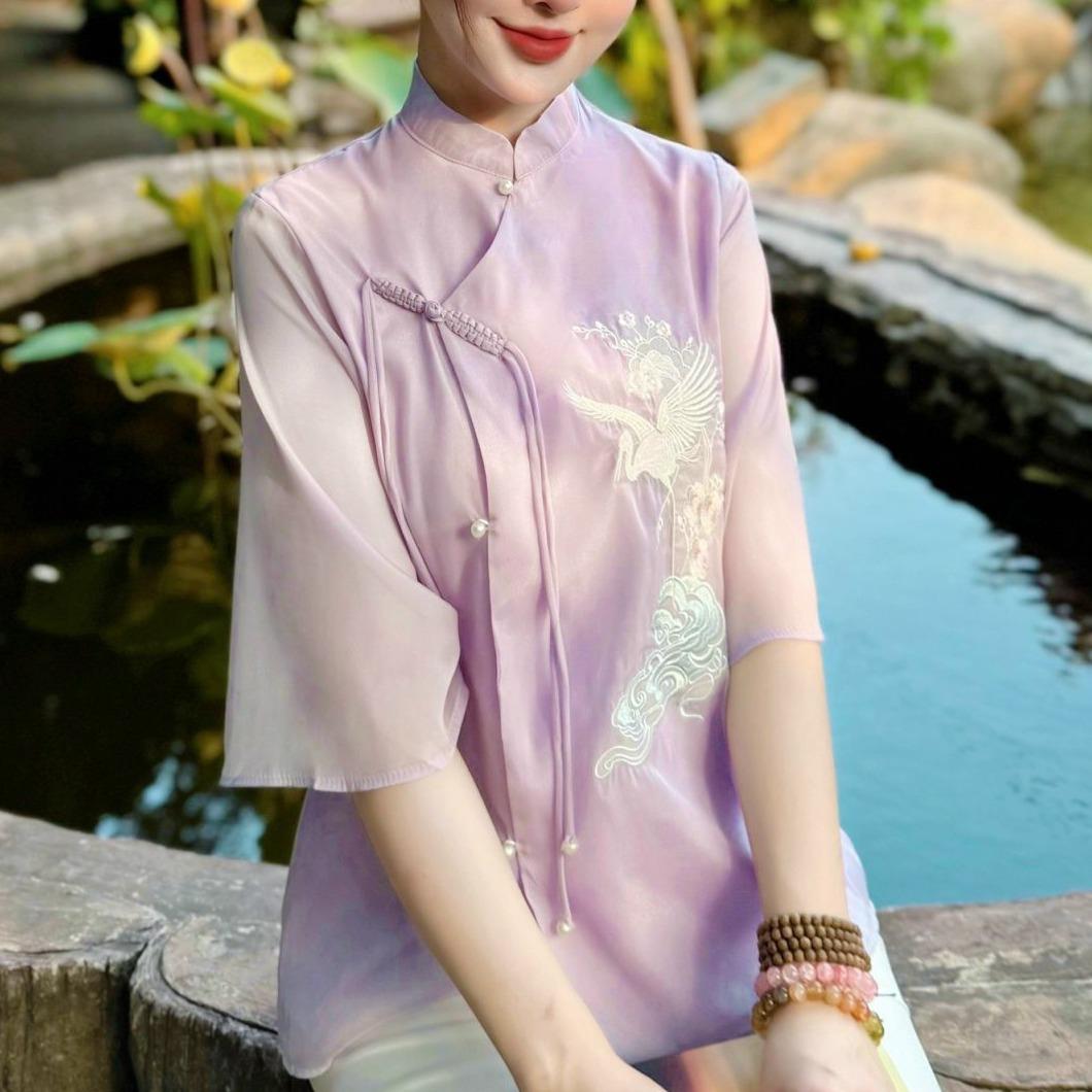 PP23 Pháp phục Voan tơ lễ chùa thêu chim hạc Tinh Nhi_thumbnail_17