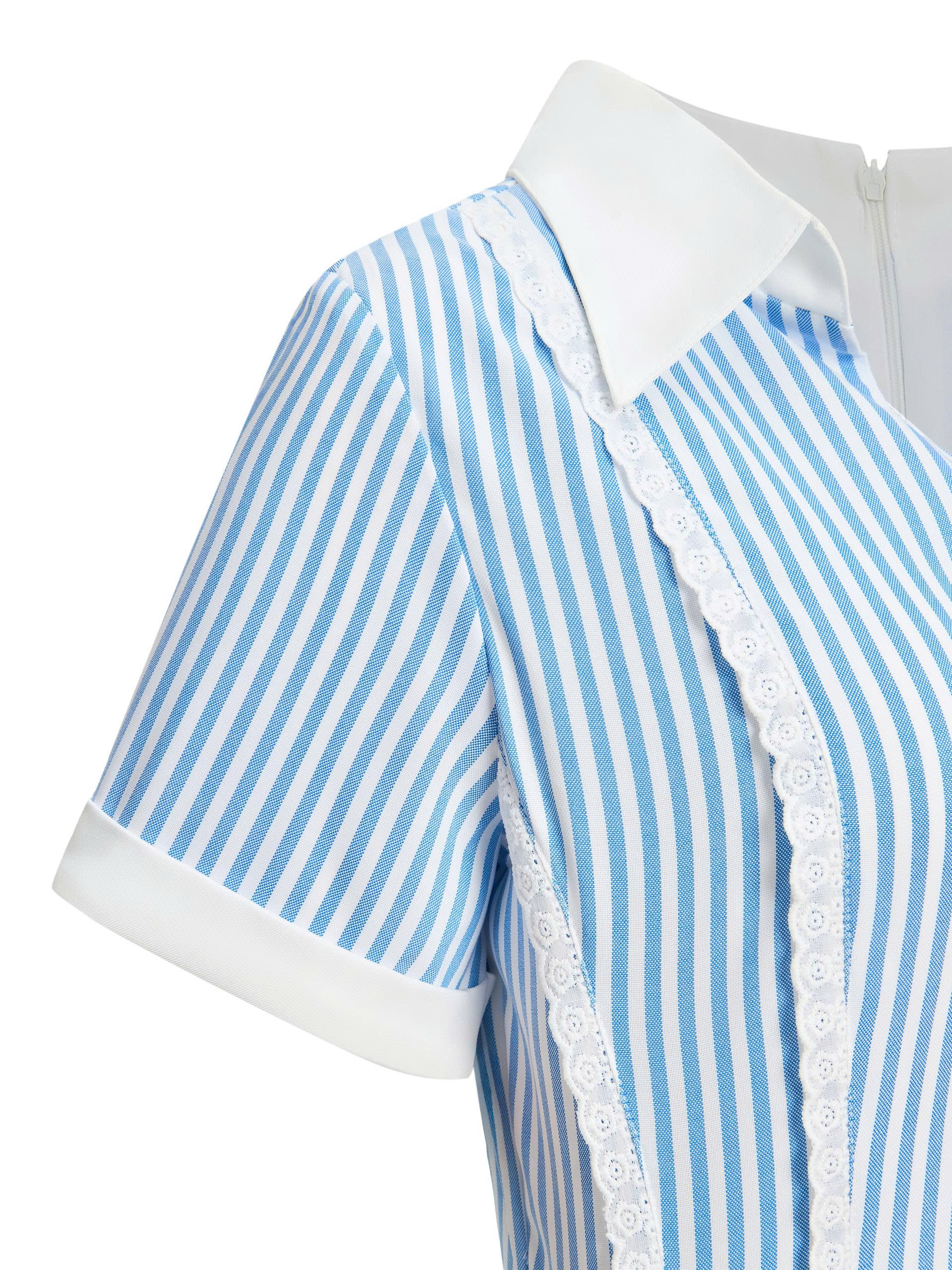 BIGSIZE NỮ - Đầm sọc dáng A phối ren dành cho nàng béo từ 55-90kg V-DA207_thumbnail_7