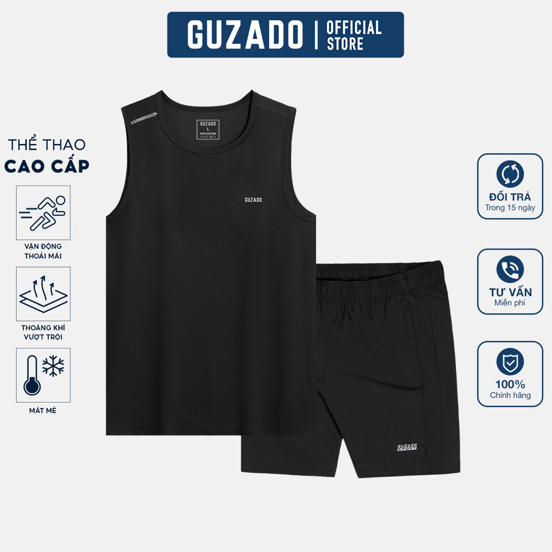 Bộ Quần Áo Guzado Mix Từ Short Run Gió & Áo TankTop ACTIVE BTT03_thumbnail_1