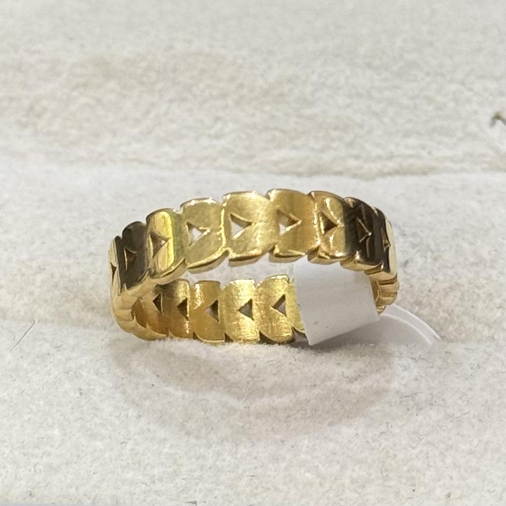 nhẫn kiểu titan vàng bông lúa mạch size 6_thumbnail_0