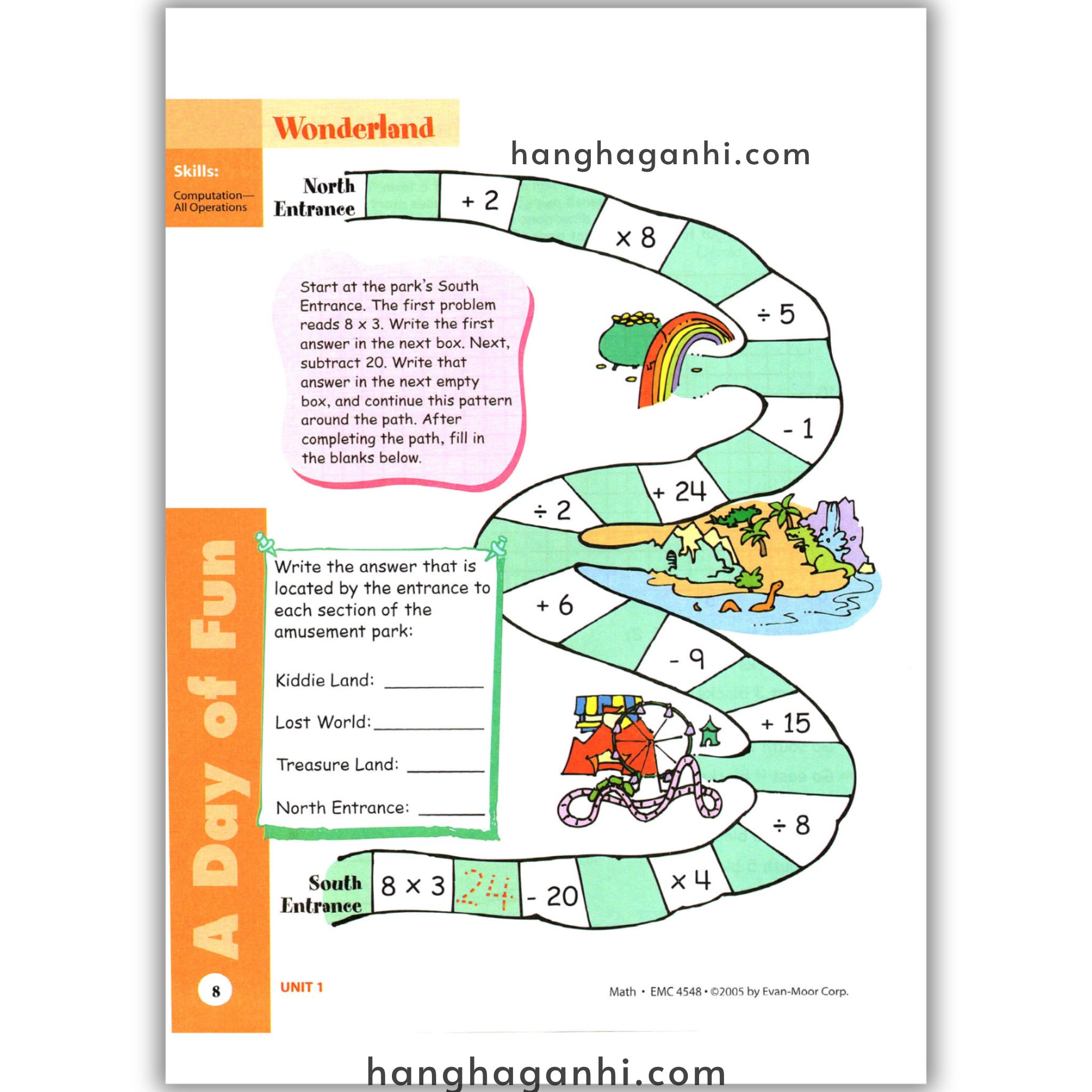 Skill Sharpeners Math Grade 4, Sách Toán Mỹ Evan Moor cho học sinh lớp 4_thumbnail_3