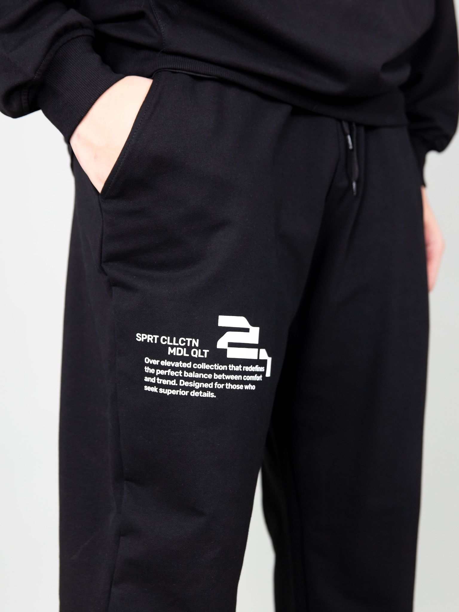 Quần nỉ bé trai màu đen chun gấu_thumbnail_5