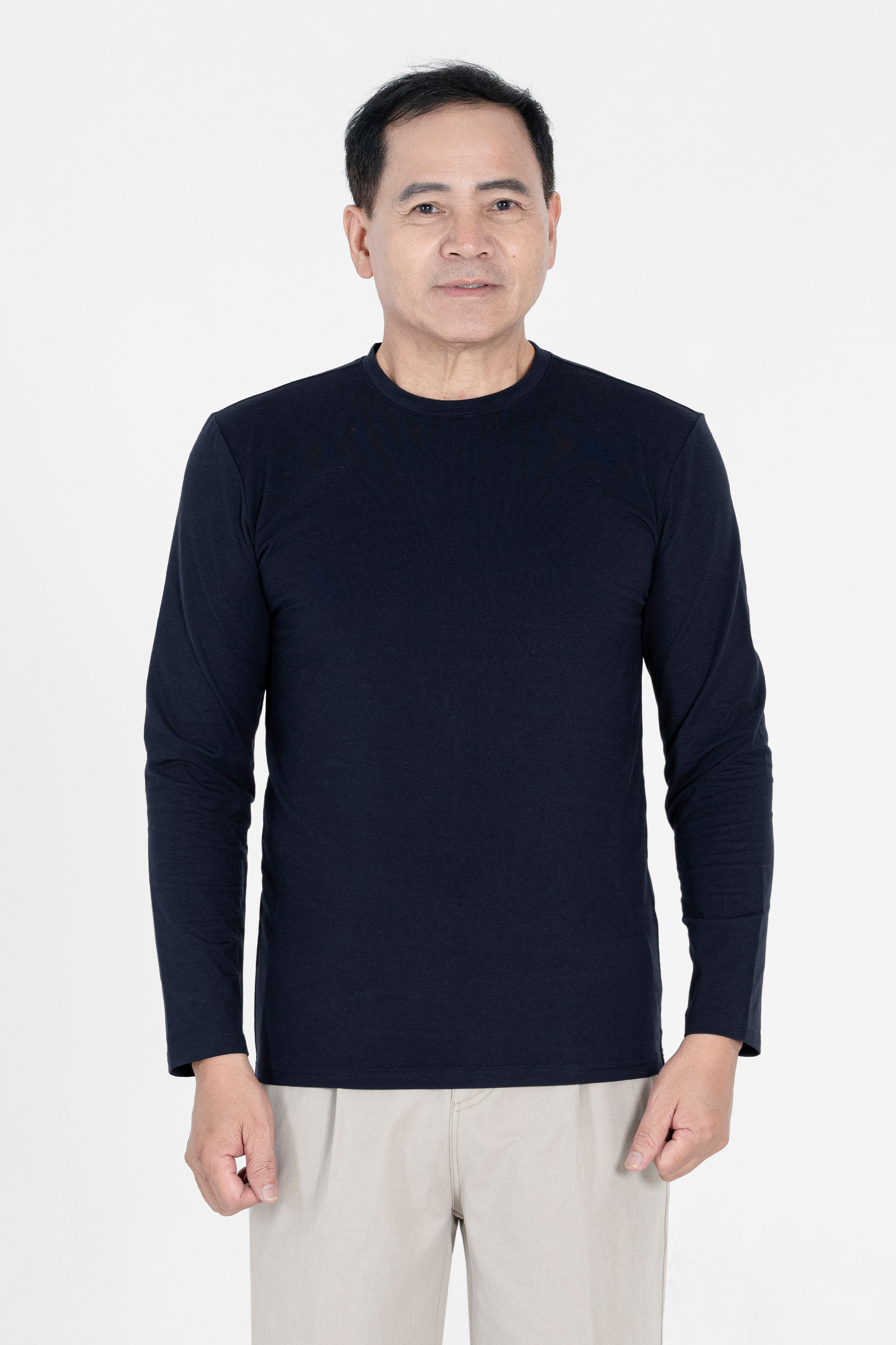 Áo Thun Dài Tay Cổ Tròn Trung Niên ANCHI Chất Liệu Cotton_thumbnail_12