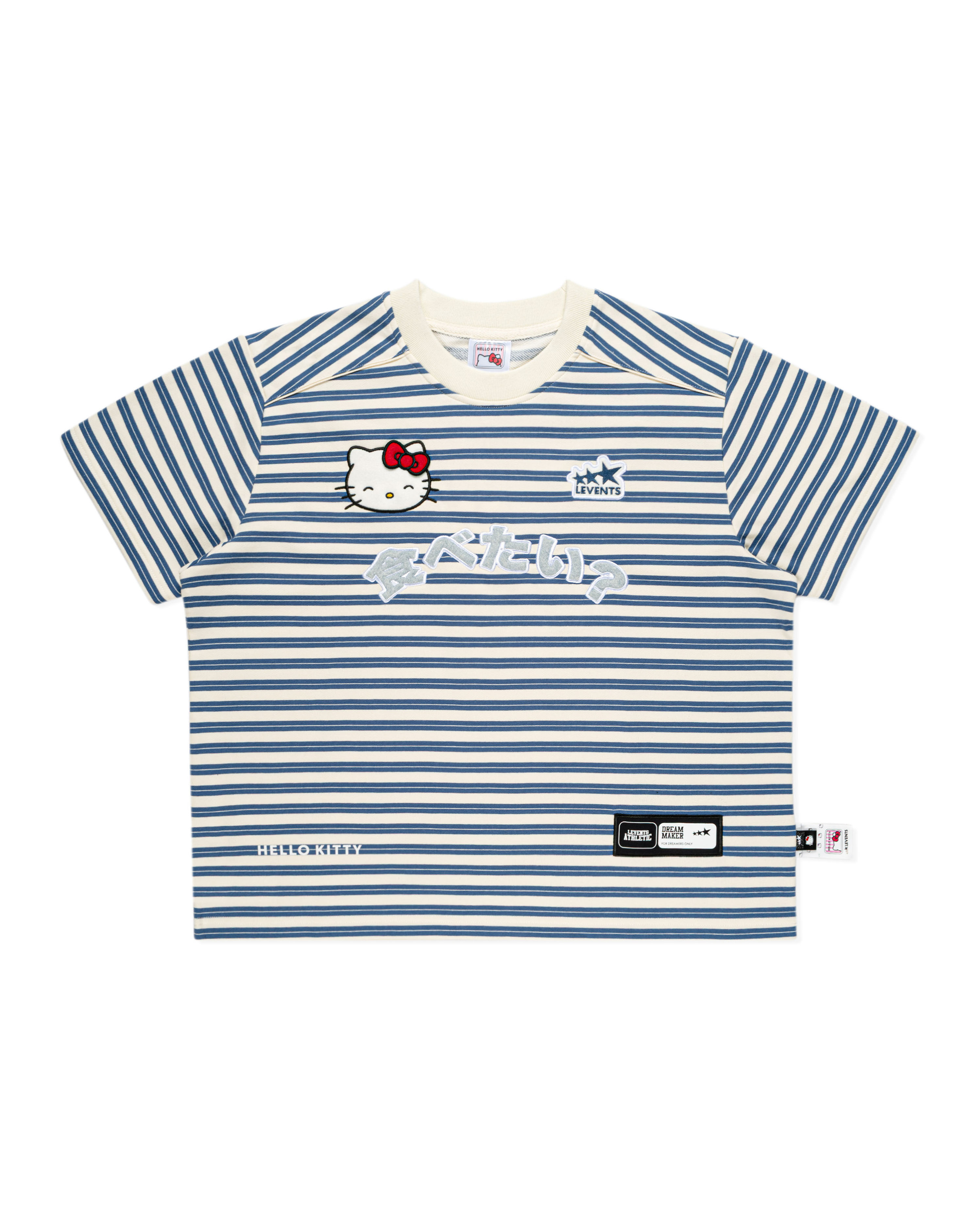 Levents® x Hello Kitty | Striped Boxy Tee/ Blue