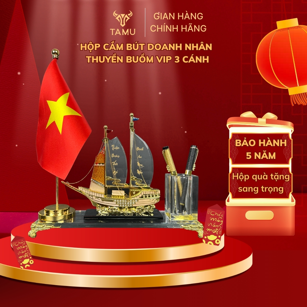 [TỔNG HỢP] HỘP CẮM BÚT DOANH NHÂN thuận buồm xuôi gió HCB