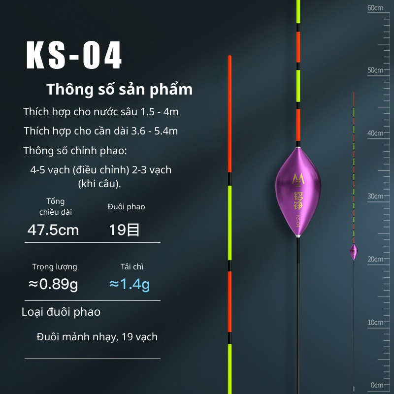 Phao Nano Cá Chép Bầu Trứng – KS Series