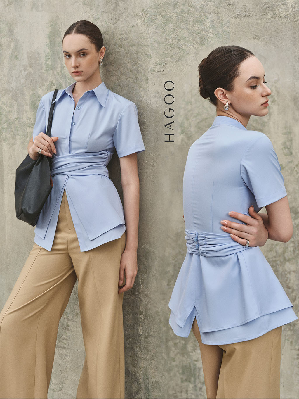 เสื้อเชิ้ตระบายสองแถวของ Hagoo ถือเป็นตัวเลือกที่ยอดเยี่ยมสำหรับสไตล์ที่ทั้งสุภาพและสง่างาม