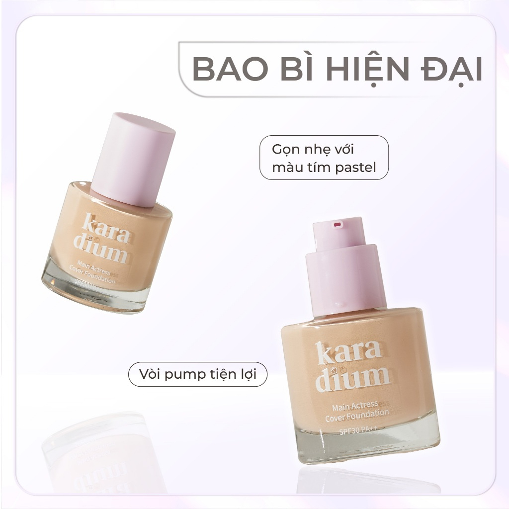 [KARADIUM] Kem nền Karadium Like A Movie Star Main Actress Cover SPF30 PA++ 30ml_thumbnail_2