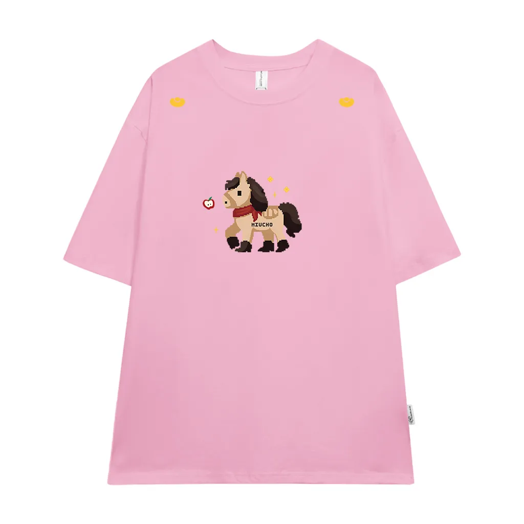 Áo thun Tết Bính Ngọ nam nữ form rộng dễ thương Miucho vải thoáng mát tôn dáng_thumbnail_12