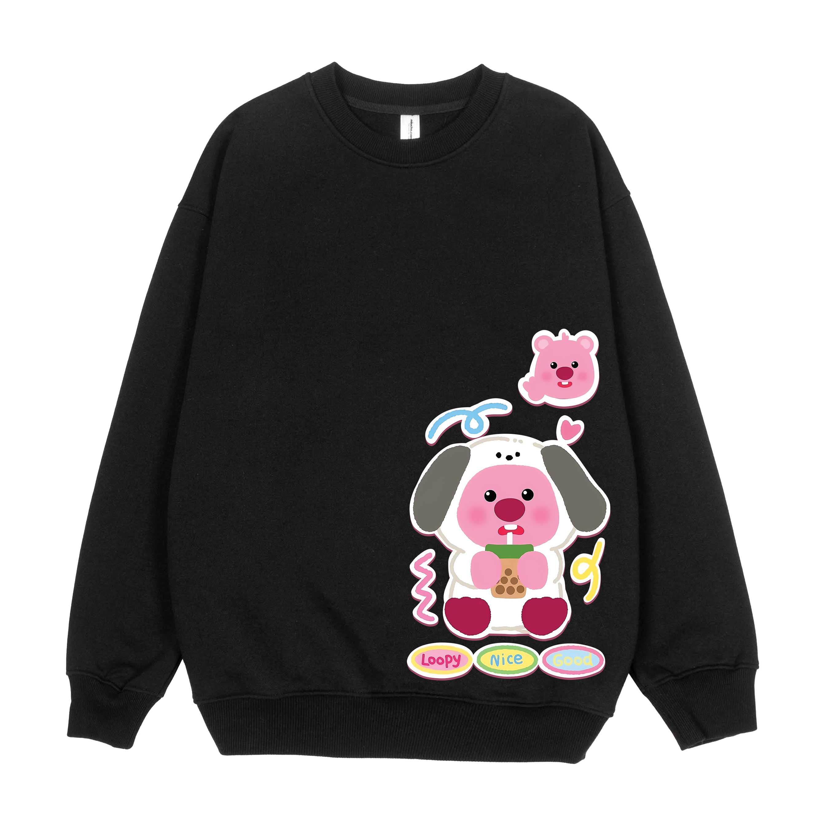 Áo sweater gấu Loopy unisex local brand STD759 Miucho chân cua in artwork_thumbnail_11