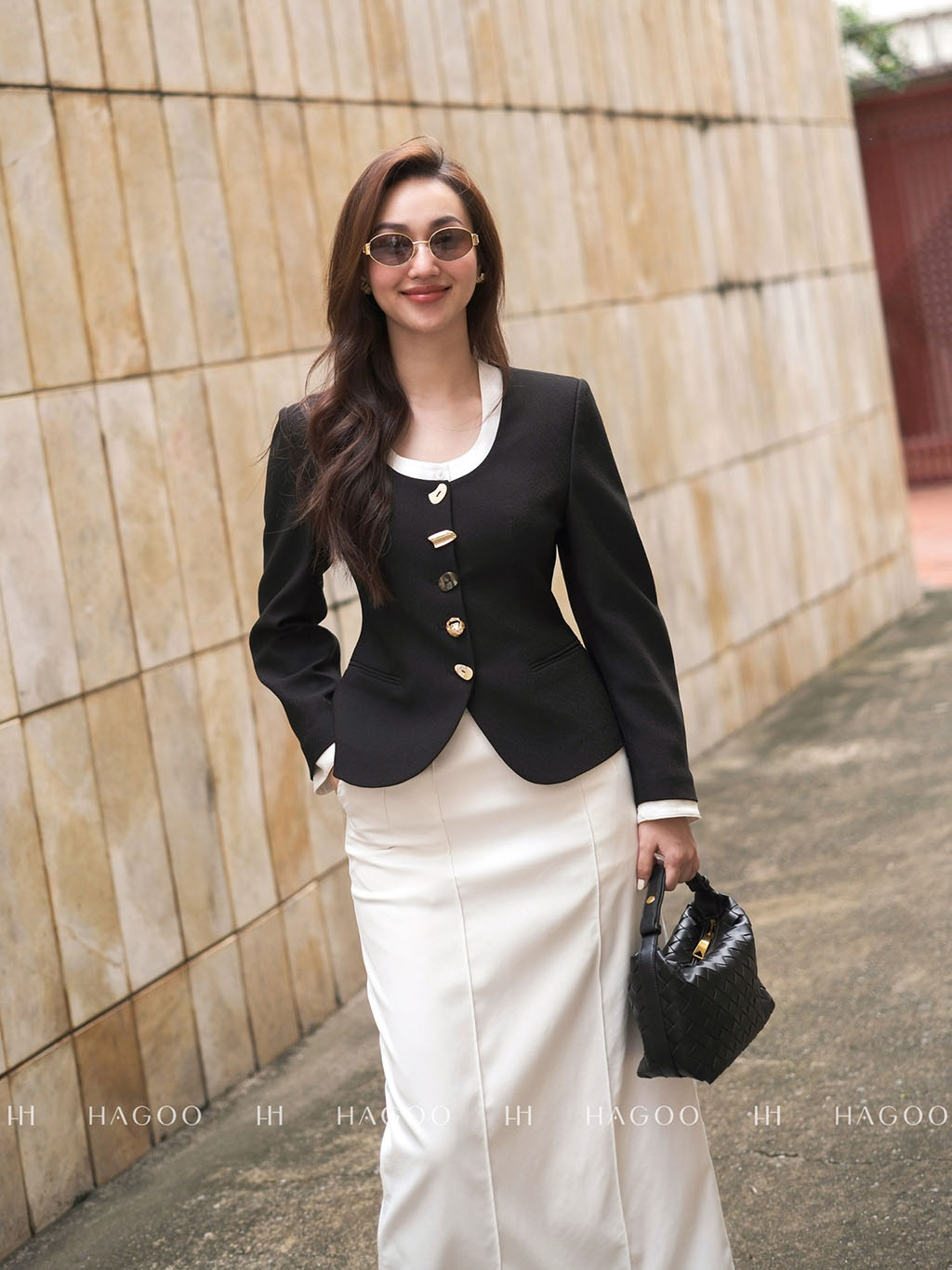 Blazer cổ tròn tay phồng HAGOO_thumbnail_4