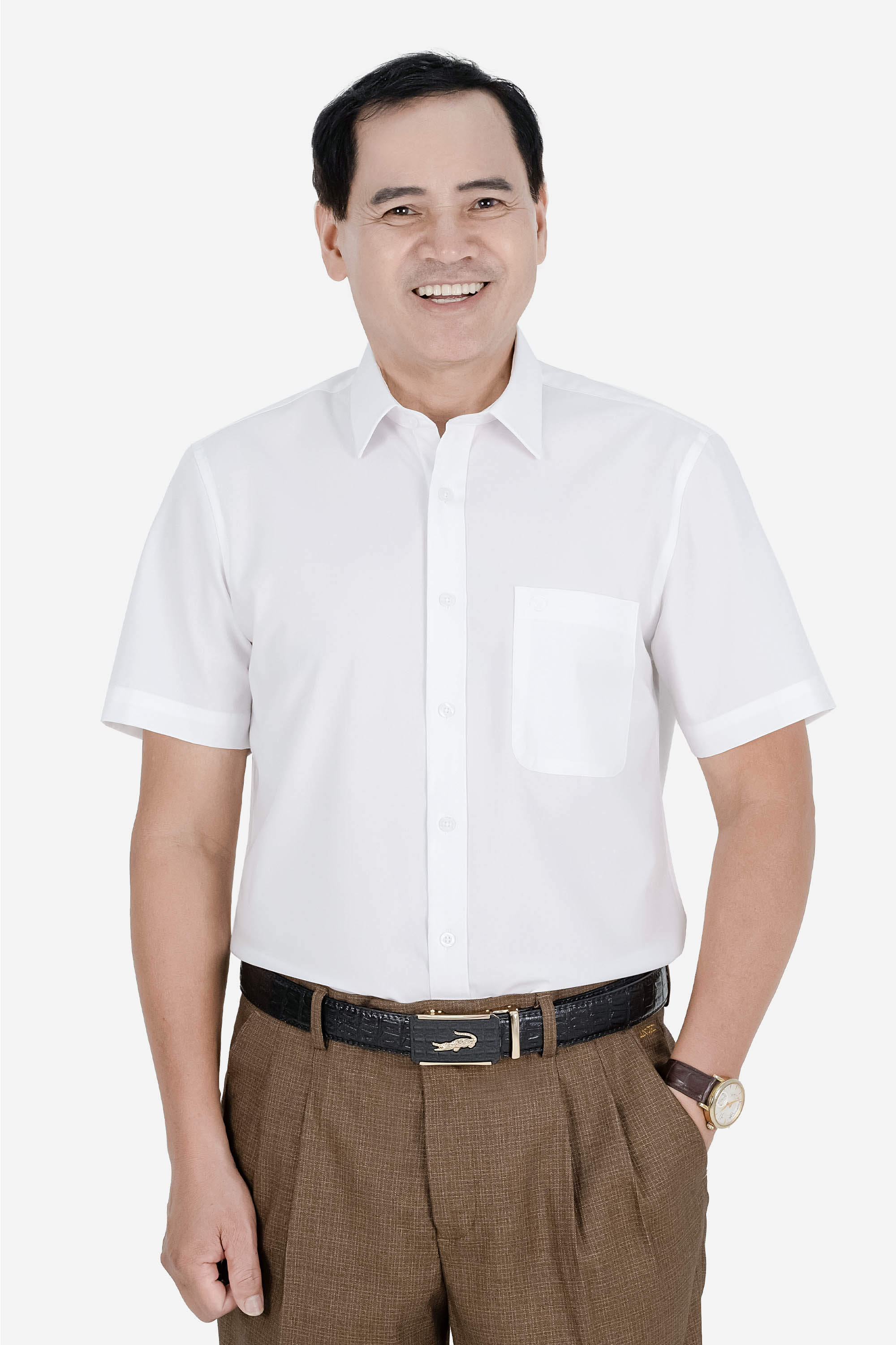 Áo Sơ Mi Trơn Cộc Tay Nam Trung Niên ANCHI Chất Liệu Sợi Gỗ Thoáng Mát Màu Xanh Nhạt_thumbnail_29