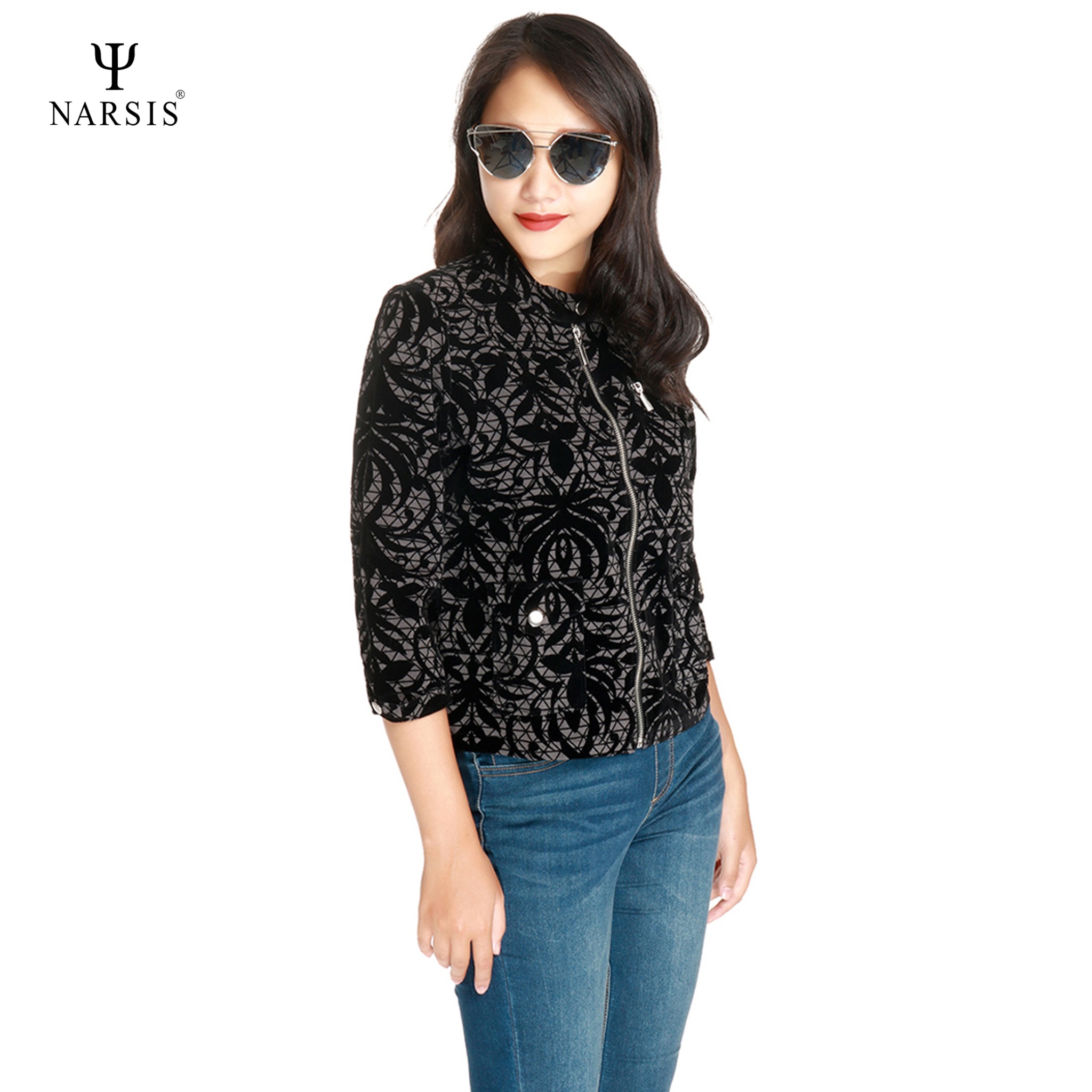 ÁO KHOÁC THU ĐÔNG NỮ - ĐEN L6076 NARSIS CHẤT LIỆU THOÁNG MÁT, DỄ CHỊU, THOẢI MÁI CẢ NGÀY, DỄ VẬN ...