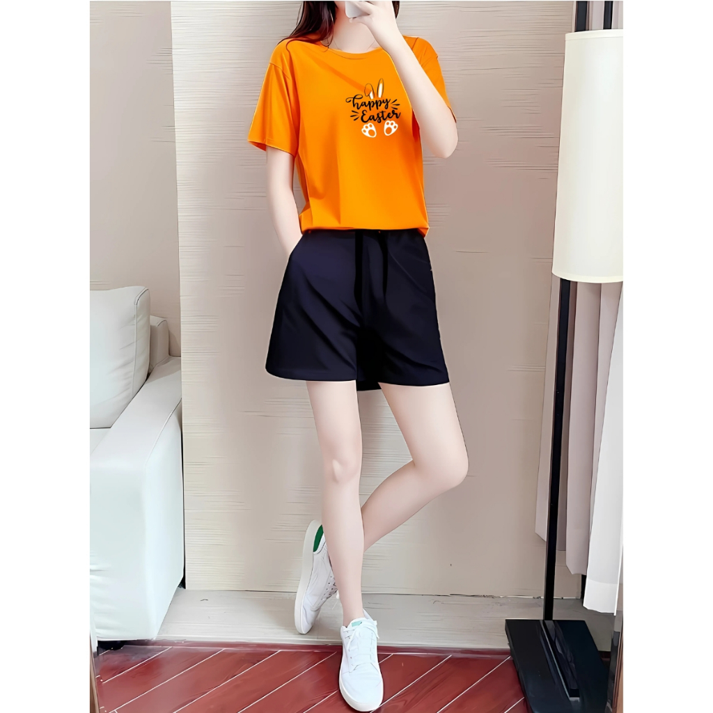 Đồ bộ nữ mùa hè gồm áo thun form rộng và quần đùi cotton - Set đồ nữ thời trang -  LOZA BP342_thumbnail_2