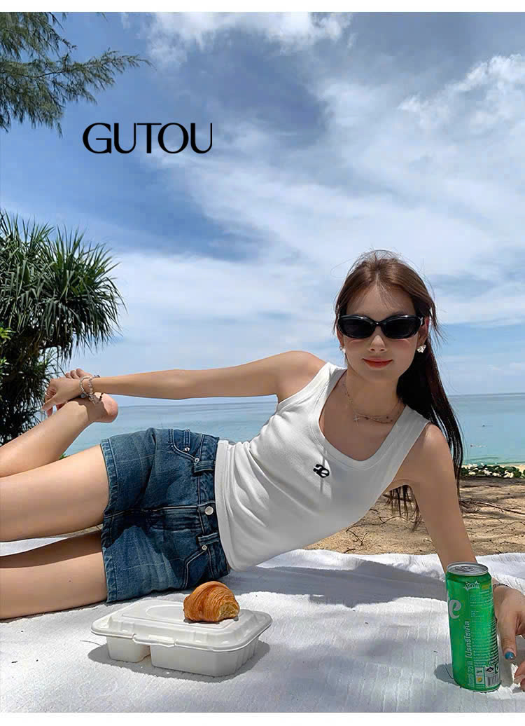 [ GUTOU ] Áo Ba Lỗ Thun Gân Thêu Logo AE_thumbnail_4