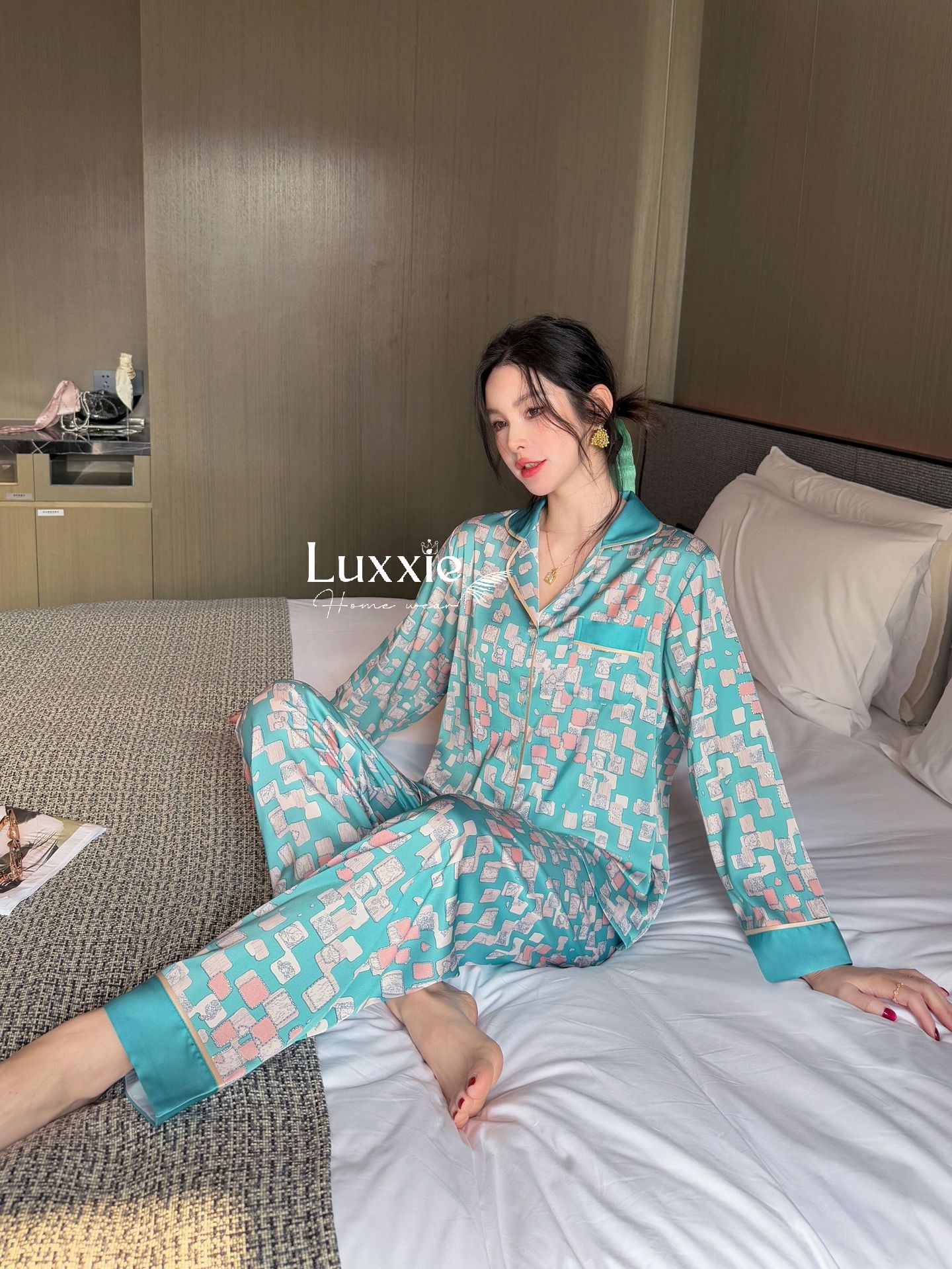 N127 Pijama lụa hình khối dài tay_thumbnail_3