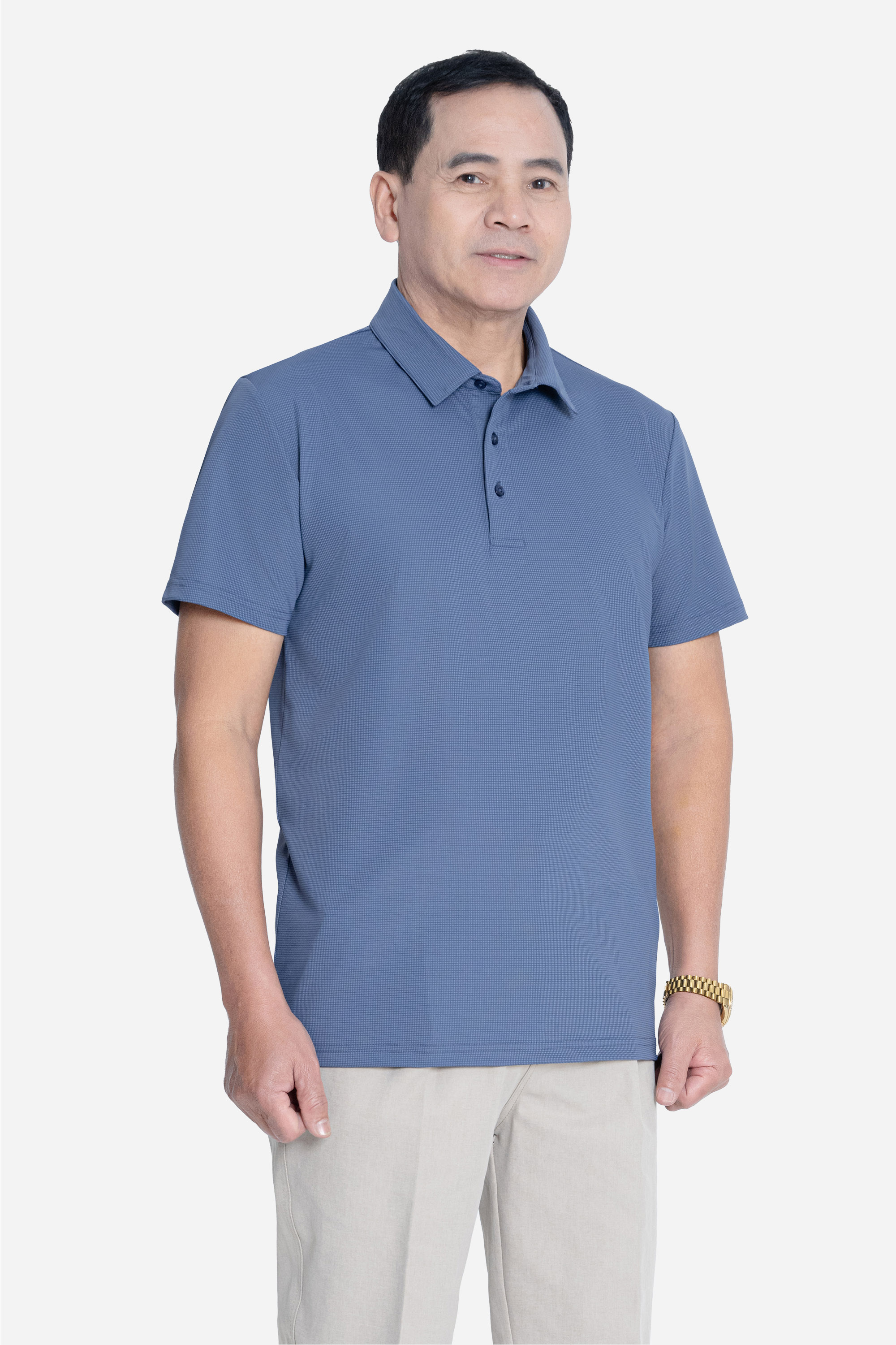 Áo Polo Nam Trung Niên ANCHI Chất Liệu Cotton Phom Suông Vạt Ngang_thumbnail_23