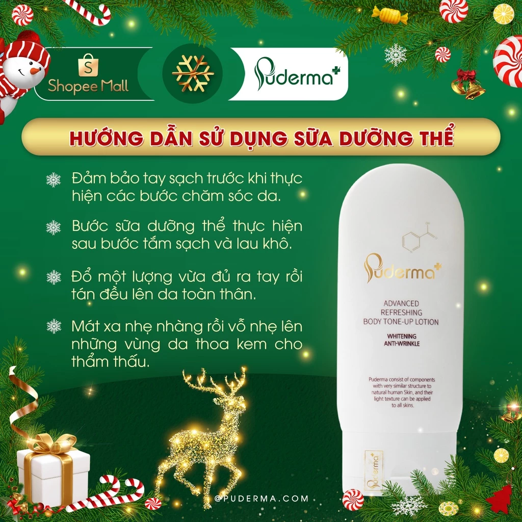 Sữa dưỡng thể Puderma trắng da body dưỡng ẩm cao cấp Hàn Quốc 120ml_thumbnail_3