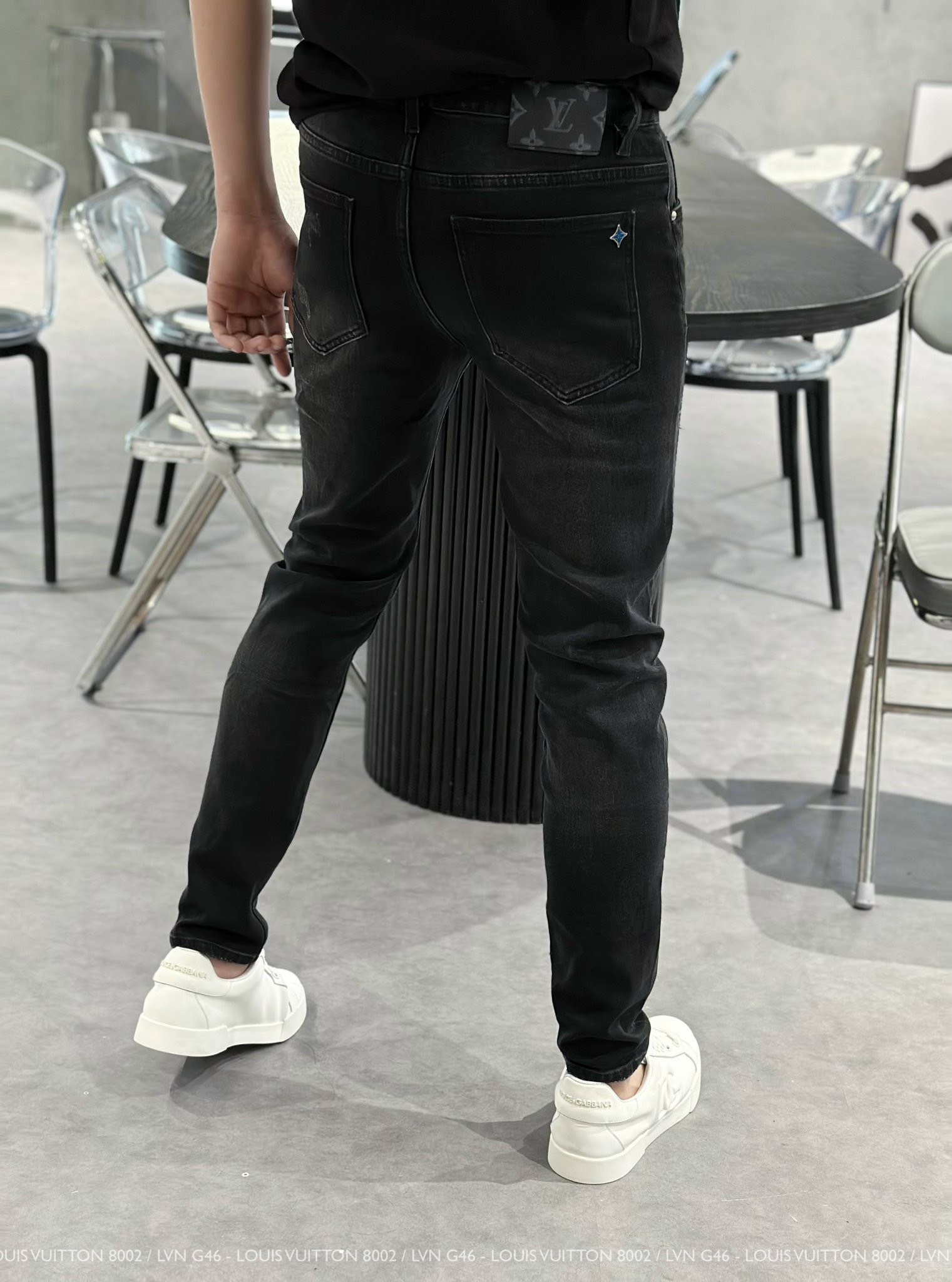 QUẦN JEANS LV ĐEN WASH NHẸ 8002_thumbnail_7