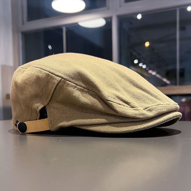 Mũ Beret Mongolia vải Cotton Kaki HZ2433_thumbnail_15