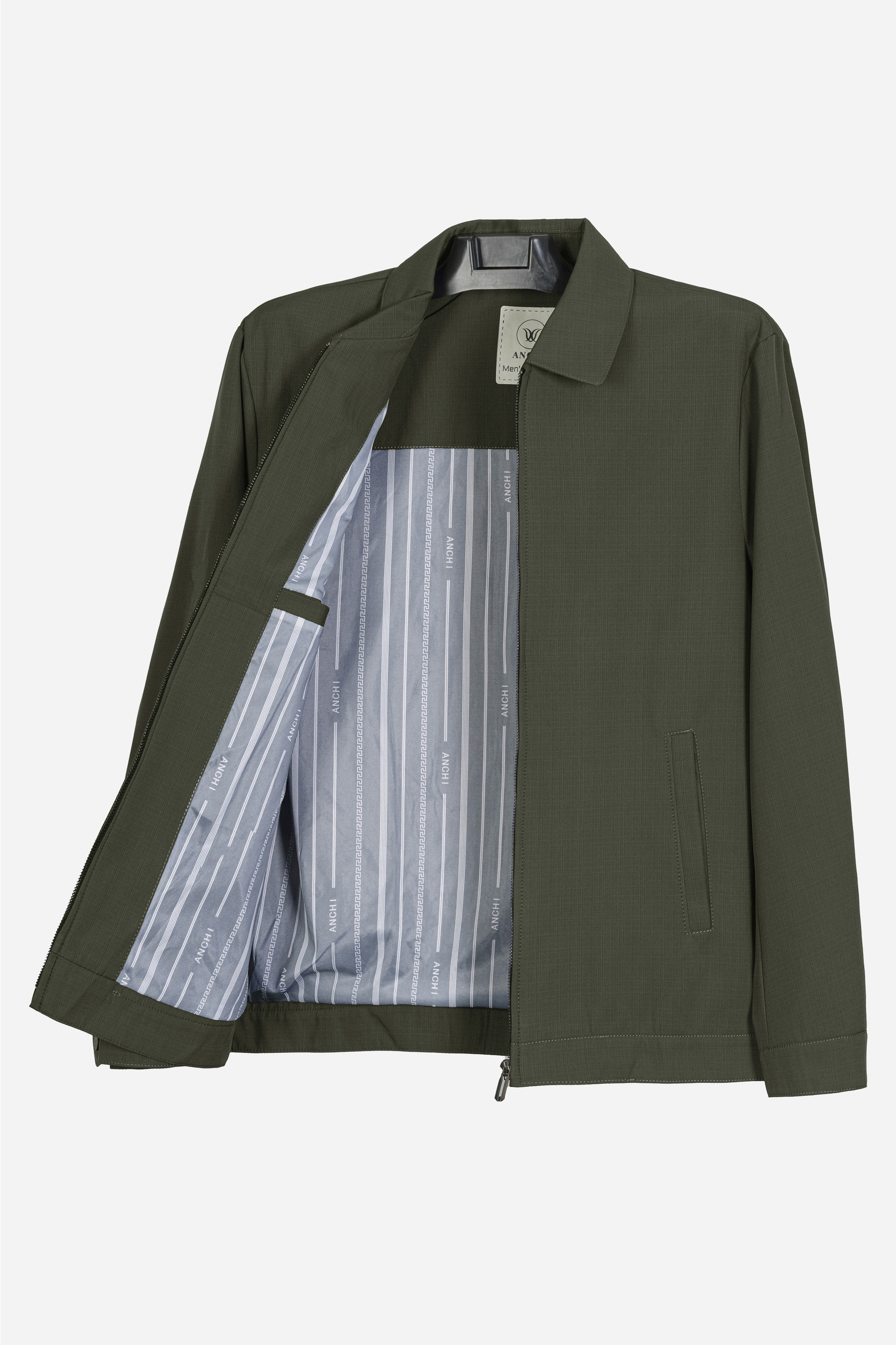 Áo Khoác Họa Tiết Cổ Bẻ Trung Niên ANCHI Chất Liệu Poly Cao Cấp_thumbnail_9