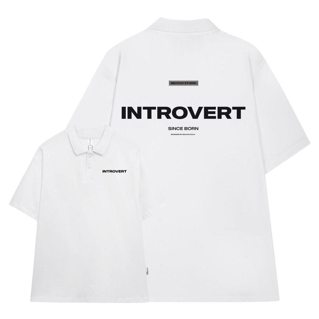 Áo polo unisex form rộng PL050 Miucho chất vải cotton in basic