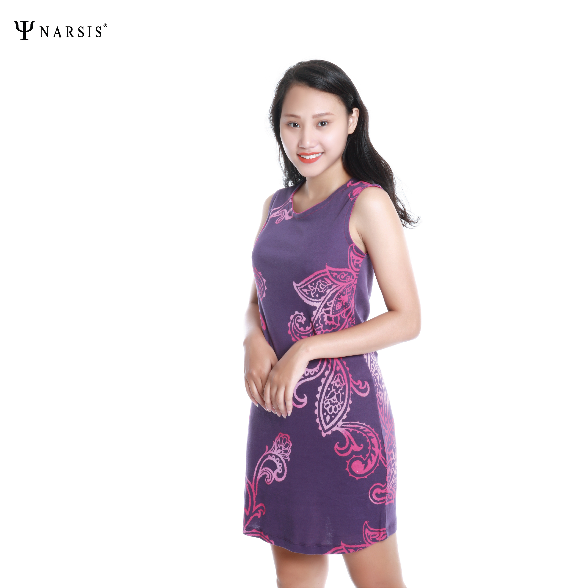 VÁY NỮ NEW1279 NARSIS CHẤT LIỆU THOÁNG MÁT, DỄ CHỊU, THOẢI MÁI CẢ NGÀY, DỄ VẬN ĐỘNG_thumbnail_0