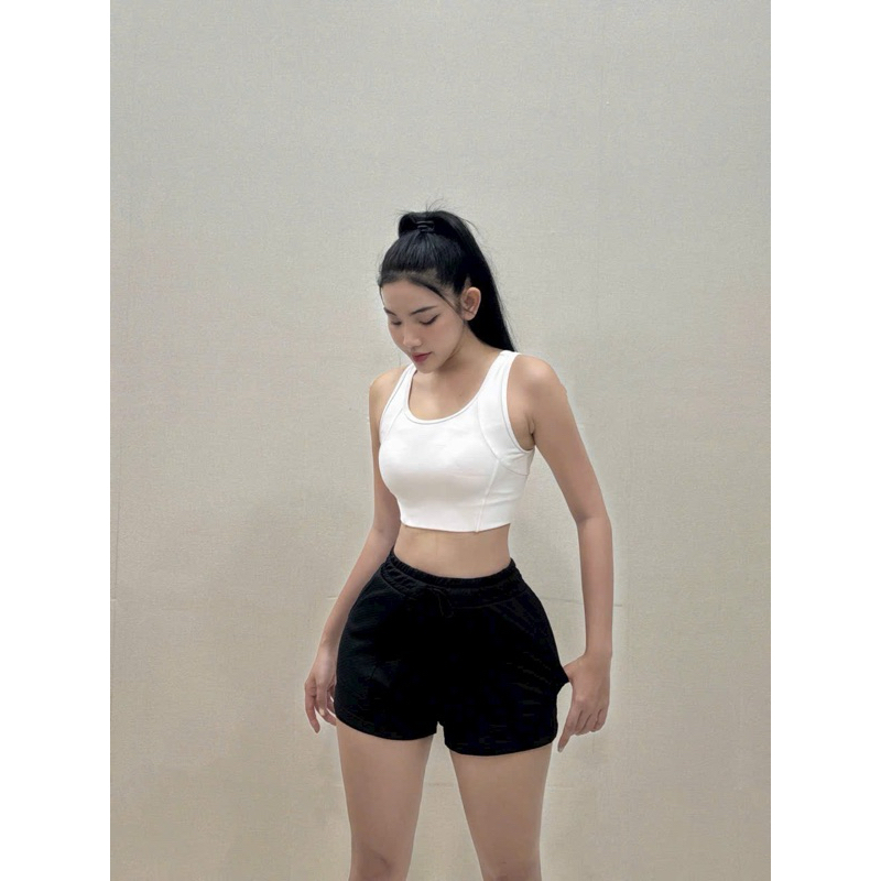 Quần Đùi Thể Thao Dáng Boxer 2 Lớp, Túi Vuông 2 Bên