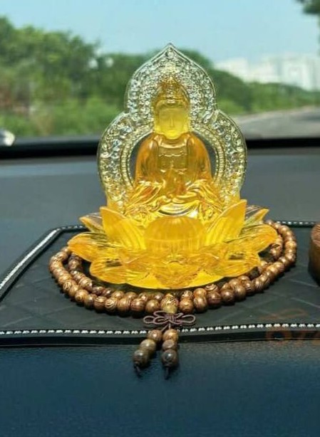 Phật vàng taplo - Chuỗi hạt gỗ