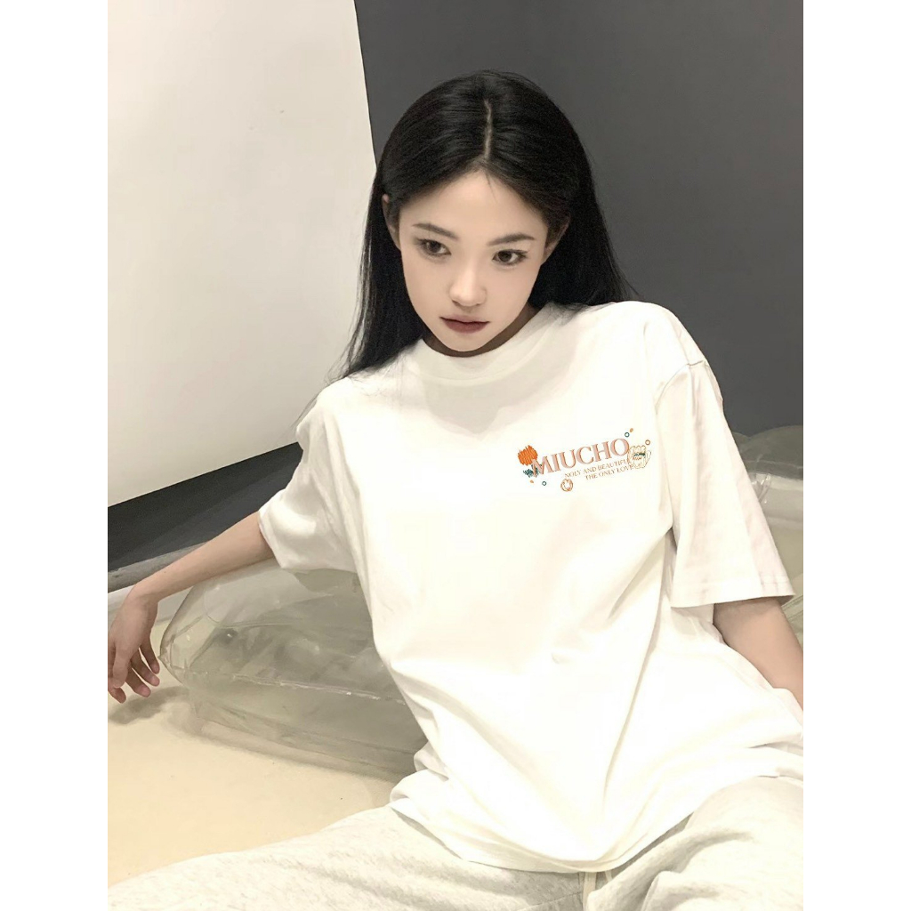 Áo thun nữ form rộng ATD200 Miucho chất vải cotton in Artwork_thumbnail_3