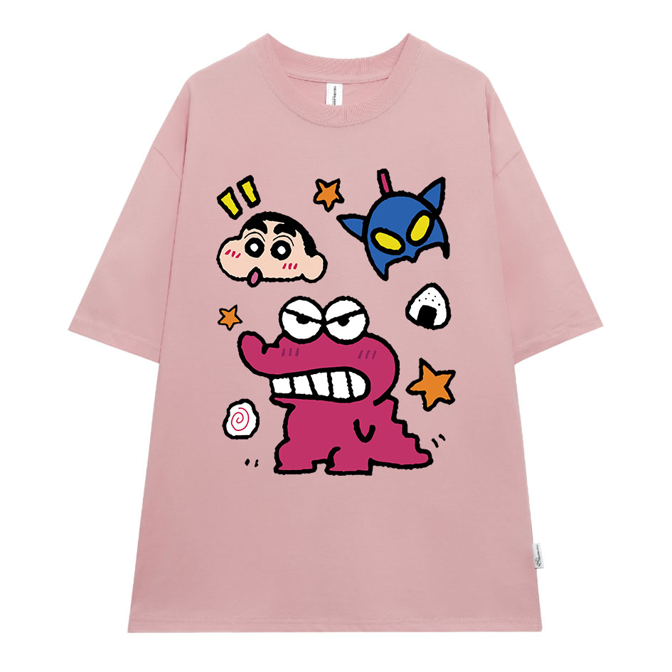 Áo thun nữ in hình Shin dễ thương form rộng ATD224 Miucho cotton spandex in Artwork_thumbnail_14