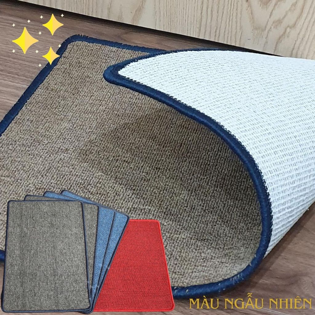 Thảm chùi chân màu trơn nhiều màu, nhiều kích thước thấm hút nước tốt