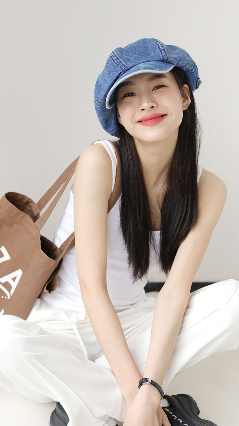 Mũ beret vải bò jean dành cho nữ HZ2507_thumbnail_6