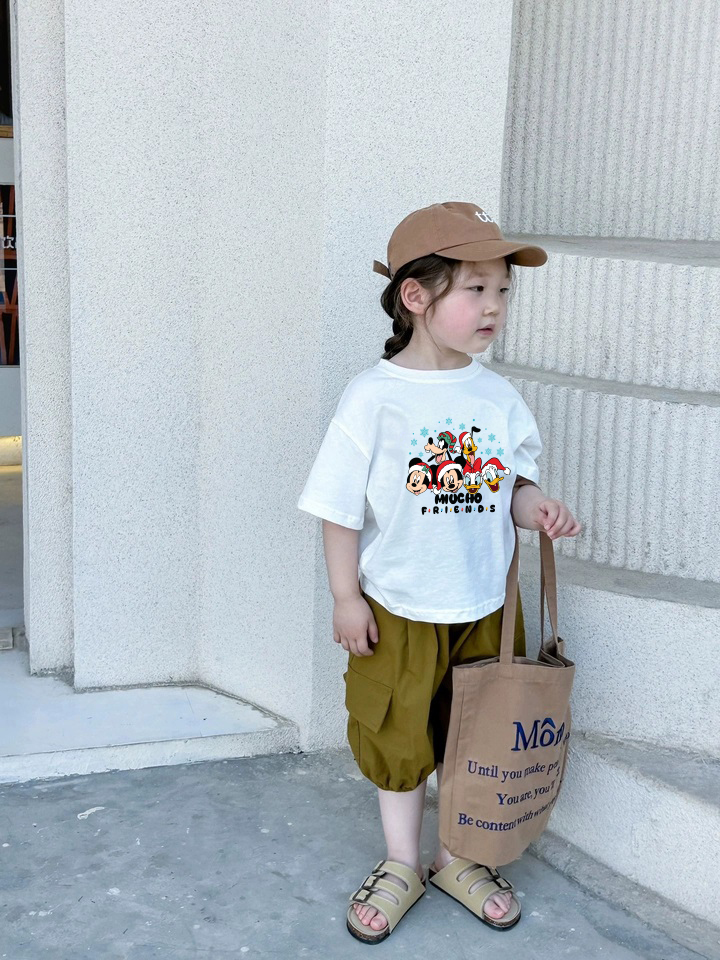 Áo thun bé gái giáng sinh noel from rộng chất vải cotton thoáng mát AED1706 Miucho Kid in graphic_thumbnail_6