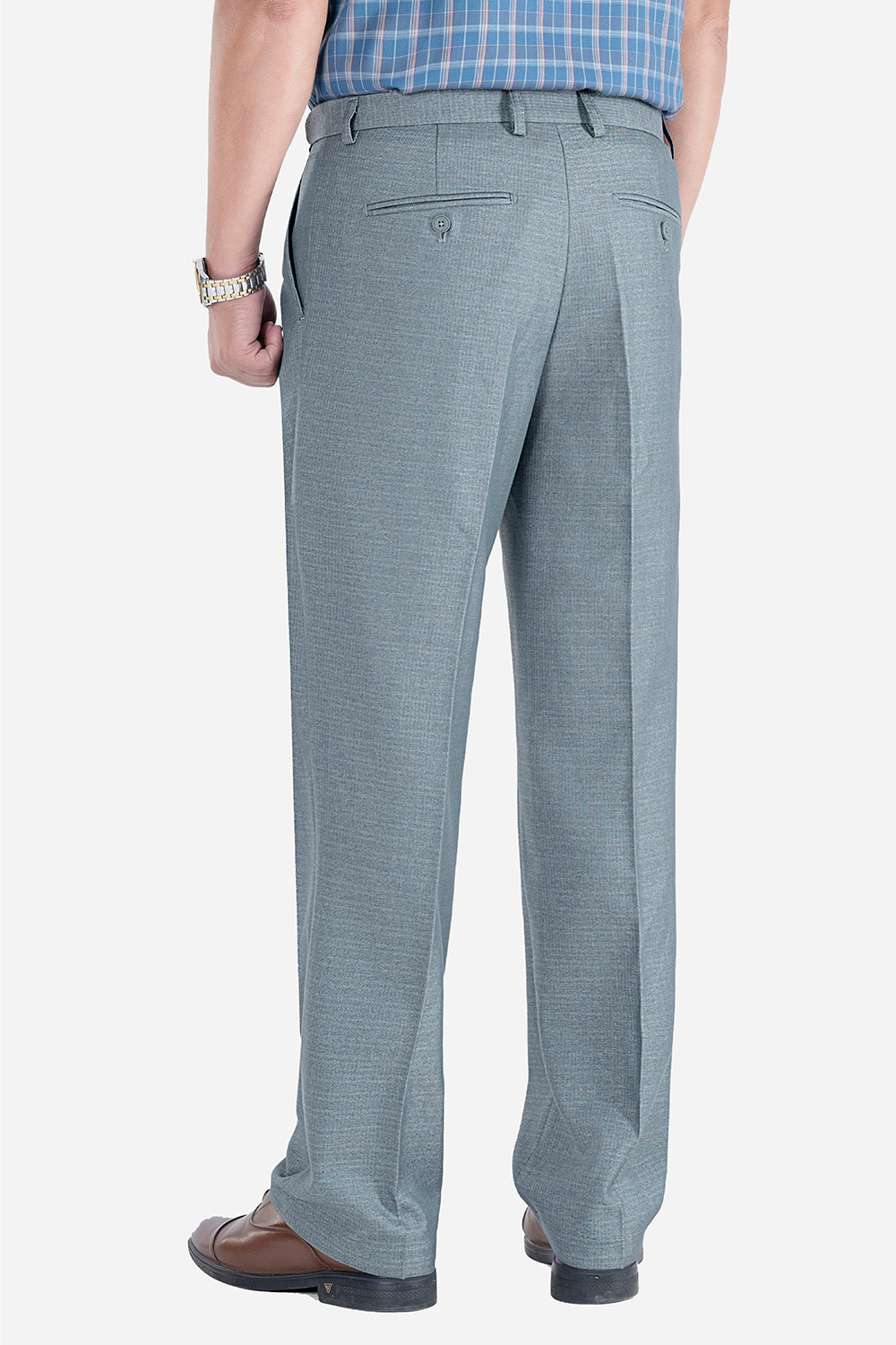 Quần Âu 1 Li Cạp Chun Ẩn Nam Trung Niên ANCHI Chất Liệu Cotton Viscose Cao Cấp Màu Đen_thumbnail_15