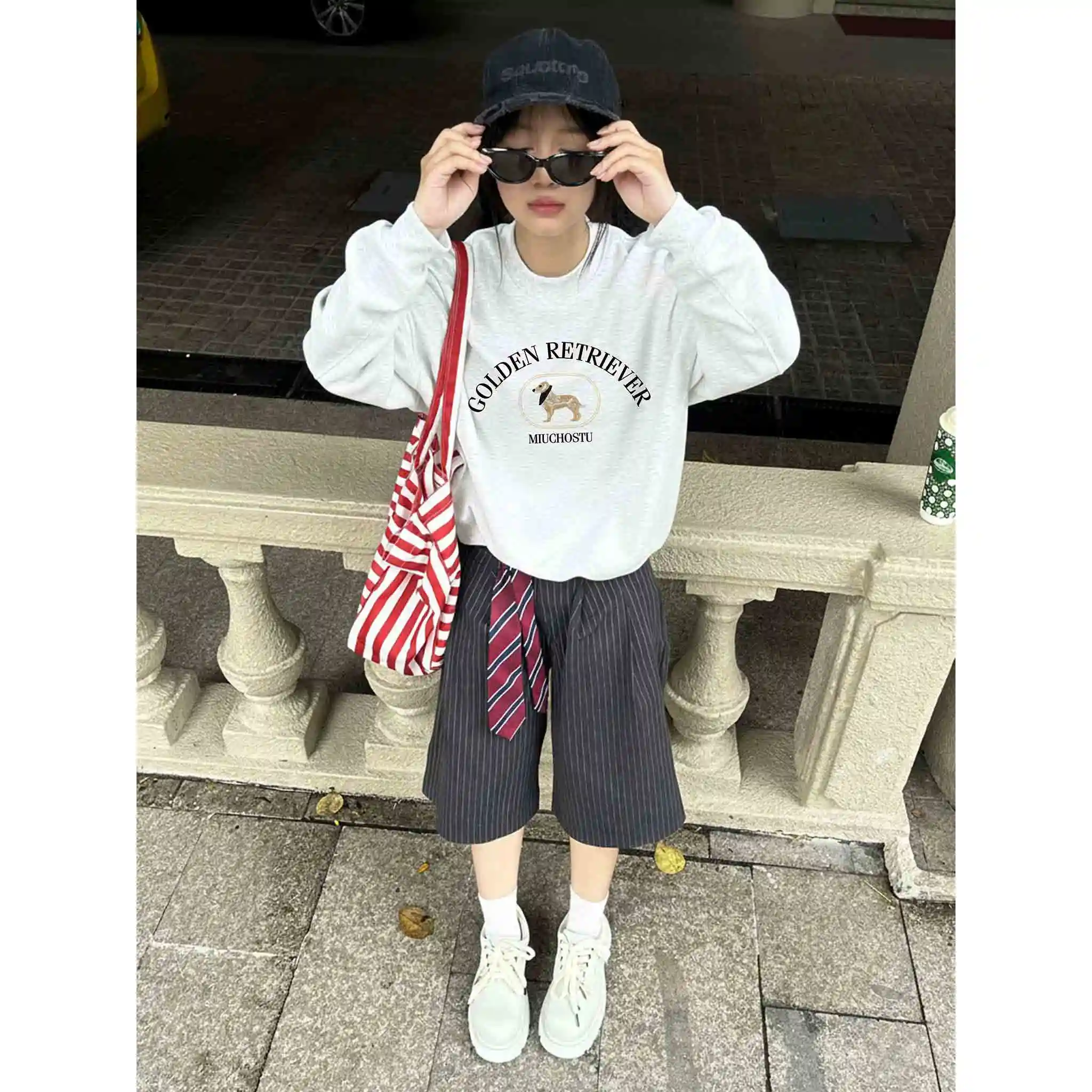 Áo Sweater form boxy Miucho Club nỉ 2 da thoáng mát thấm hút tốt basic dễ phối đồ in mix 2821_thumbnail_7