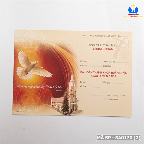 CHỨNG CHỈ GIÁO LÝ VIÊN CẤP 1 ✔