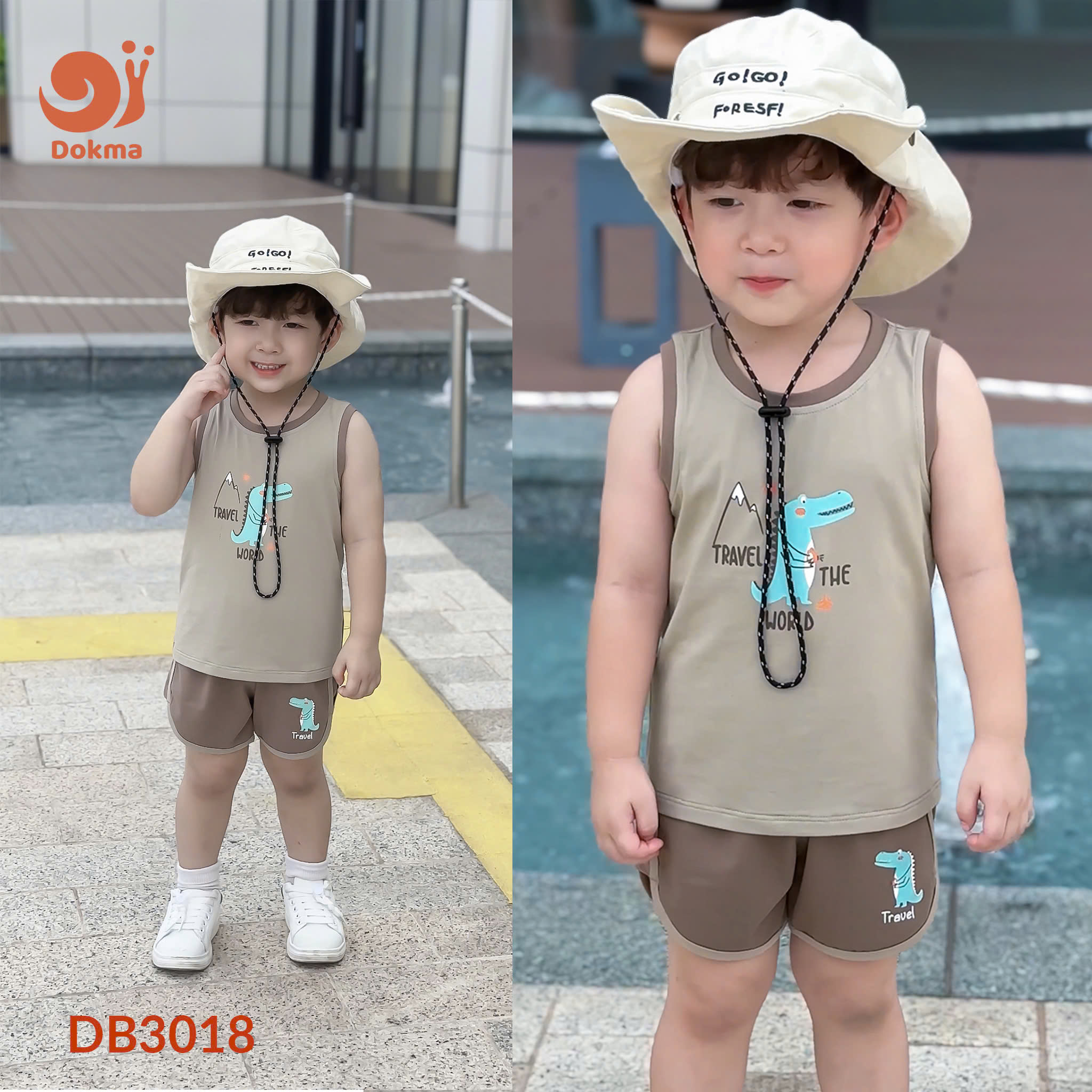 Bộ quần áo phông trẻ em DB3018