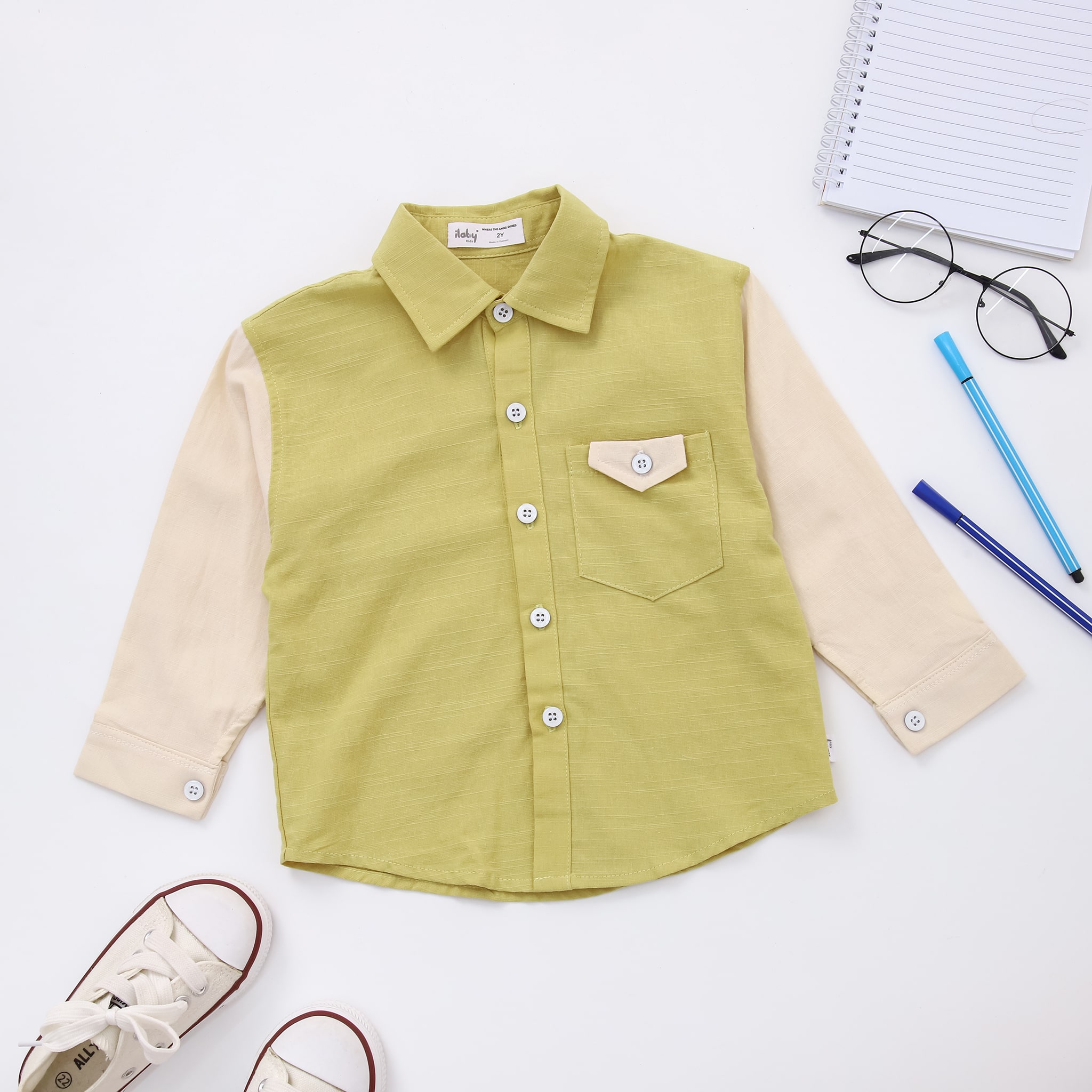 Áo sơ mi đi học phối màu_thumbnail_4