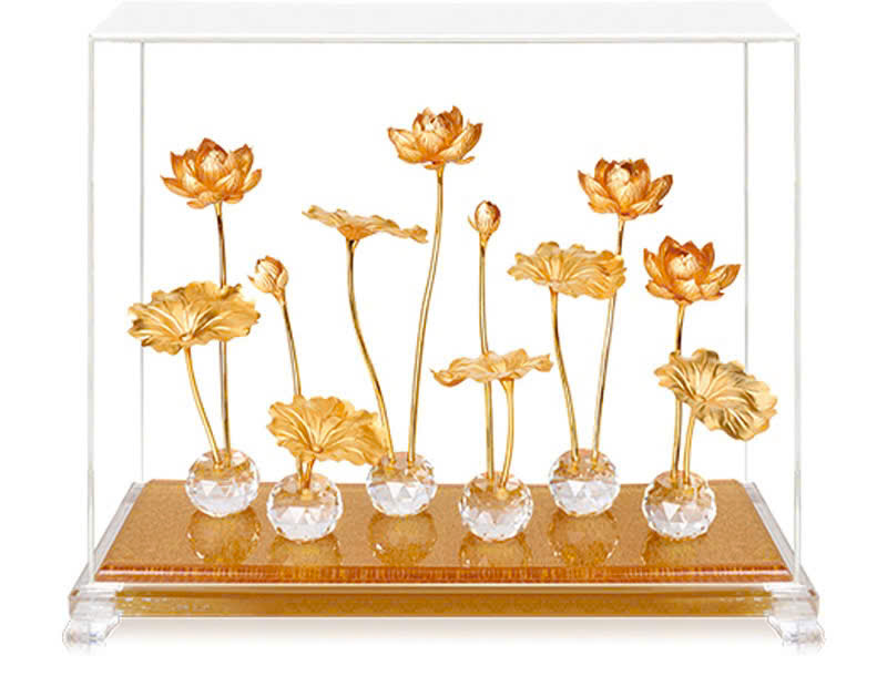 Hồ hoa sen mạ vàng 24k cao cấp _thumbnail_3