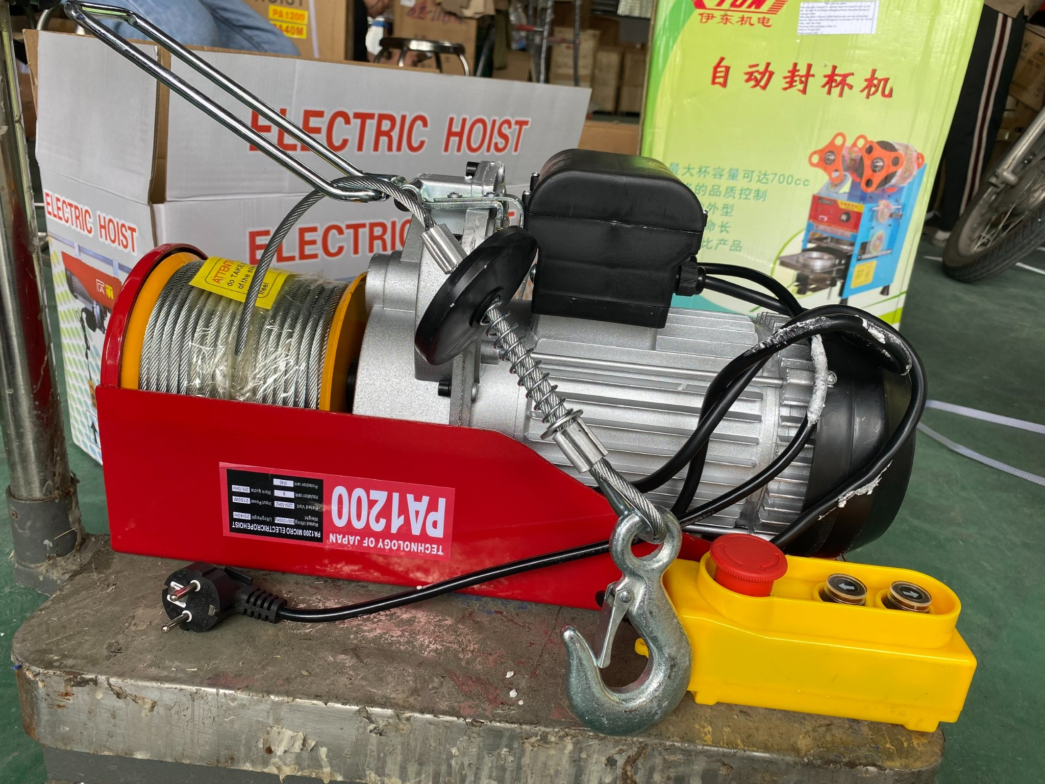 Tời điện PA1200 cáp 20m