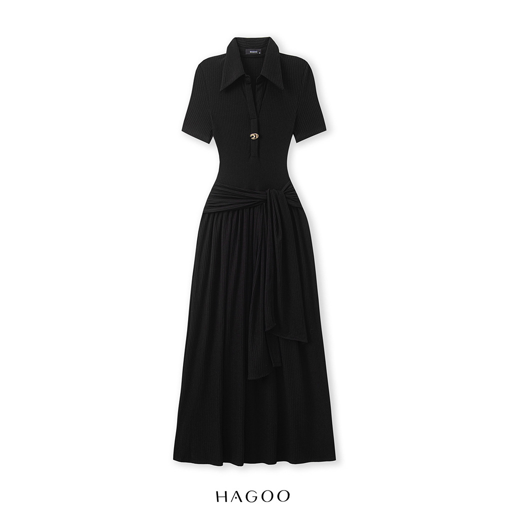 Váy thun Sarah dây thắt eo HAGOO_thumbnail_4