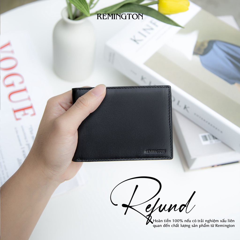 Ví nam mini Remingtonn  Avalan Wallet được làm từ da bò mastrotto cao cấp, fullbox phù hợp làm quà tặng cho người yêu_thumbnail_5