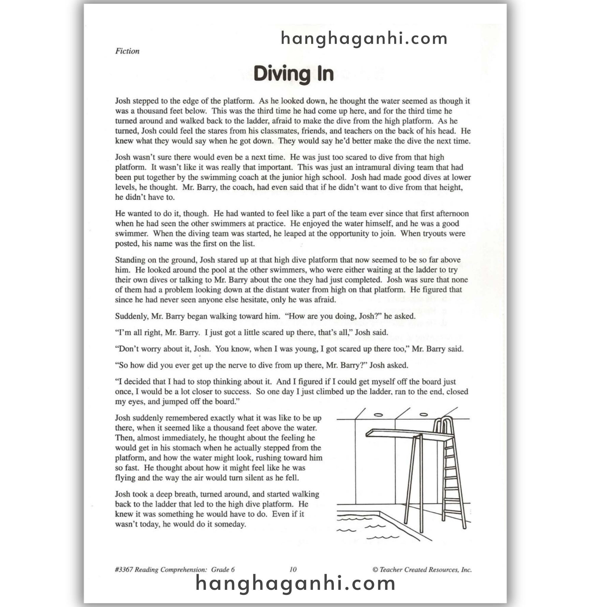 Reading Comprehension Grade 6 Teacher Created Resources, sách đọc hiểu lớp 6_thumbnail_5
