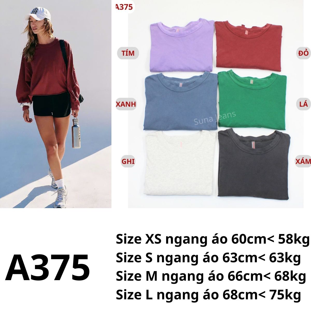 A375- ÁO SWEATER CROP