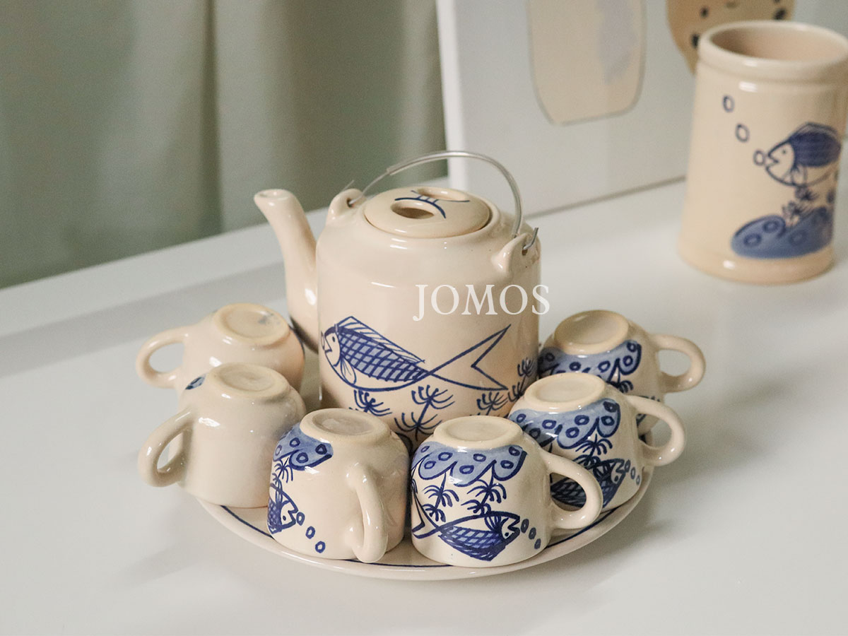 Bộ bình trà gốm sứ họa tiết con cá J000351_thumbnail_8