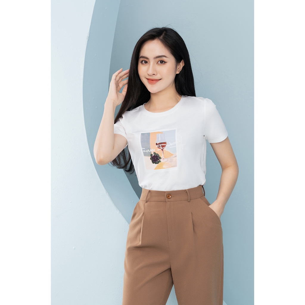 [Form Vừa] Áo thun nữ form vừa in hình - Áo phông nữ Loza XA002_thumbnail_0