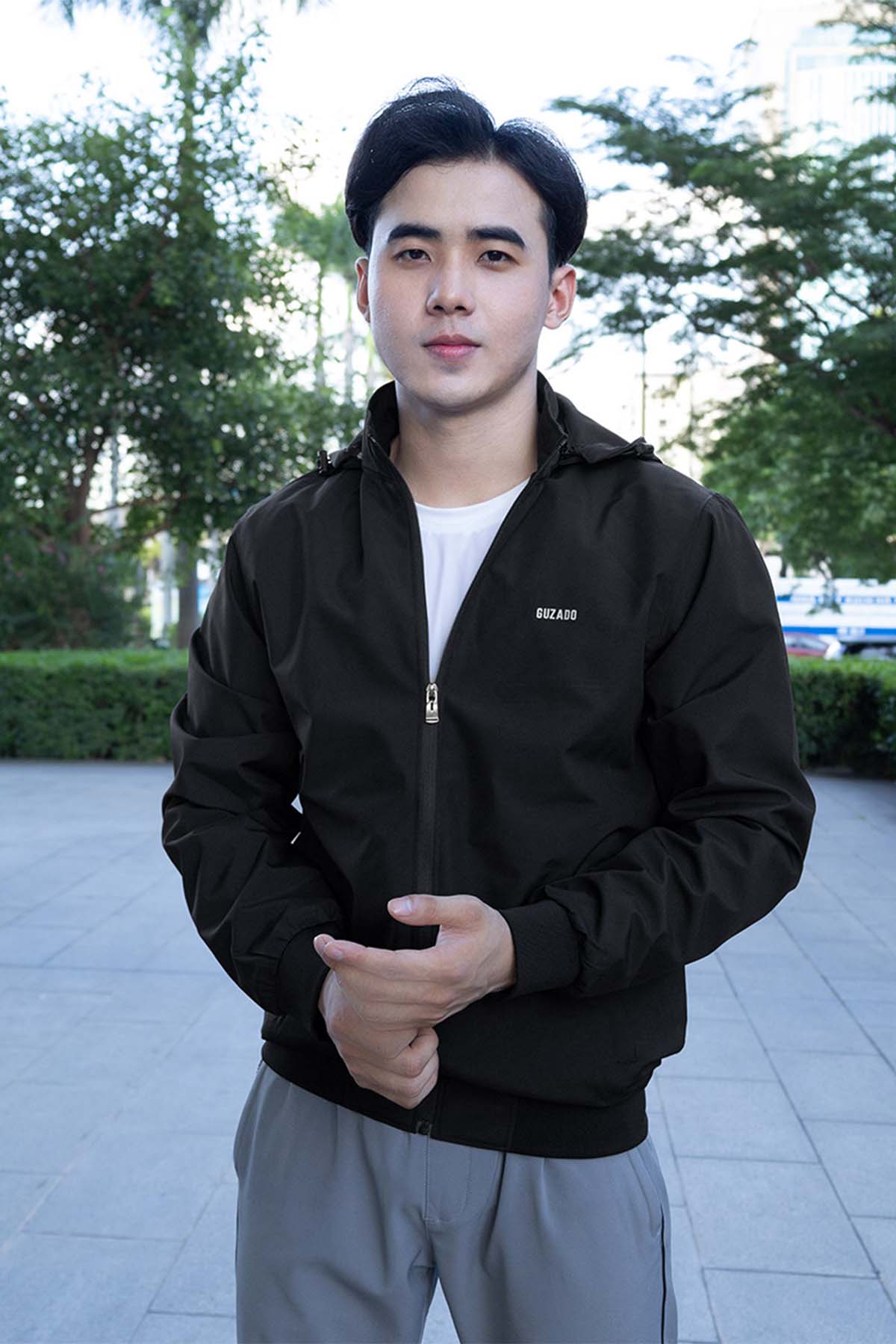 Áo Khoác Nam Có Mũ Daily Wear Chống UV, Chống Thấm Nước GAG2316_thumbnail_0