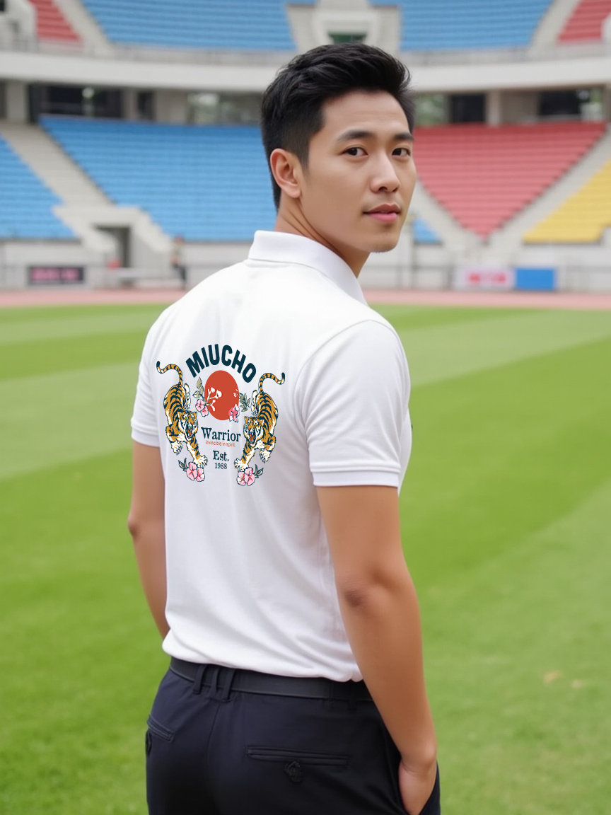 Áo polo nam form vừa 1910 Miucho Iconic vải cá sấu đứng form thoáng mát in mix_thumbnail_3